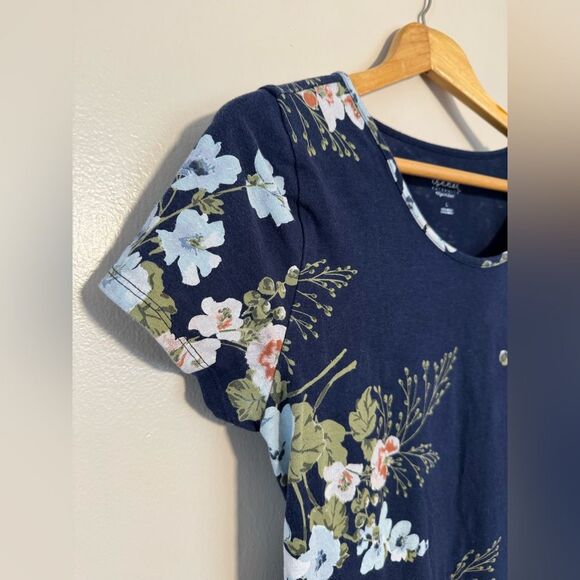 Navy Isabel Maternity Floral Dress Size M EUC - Picture 4 of 6